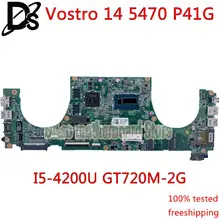 KEFU 5470 Motherboard For DELL Vostro 14 5470 5439 P41G Laptop Motherboard DAJW8CMB8E1 REV:E I5-4200U GT740-2GB DDR3 original