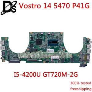 kefu 5470 motherboard for dell vostro 14 5470 5439 p41g laptop motherboard dajw8cmb8e1 reve i5 4200u gt740 2gb ddr3 original free global shipping