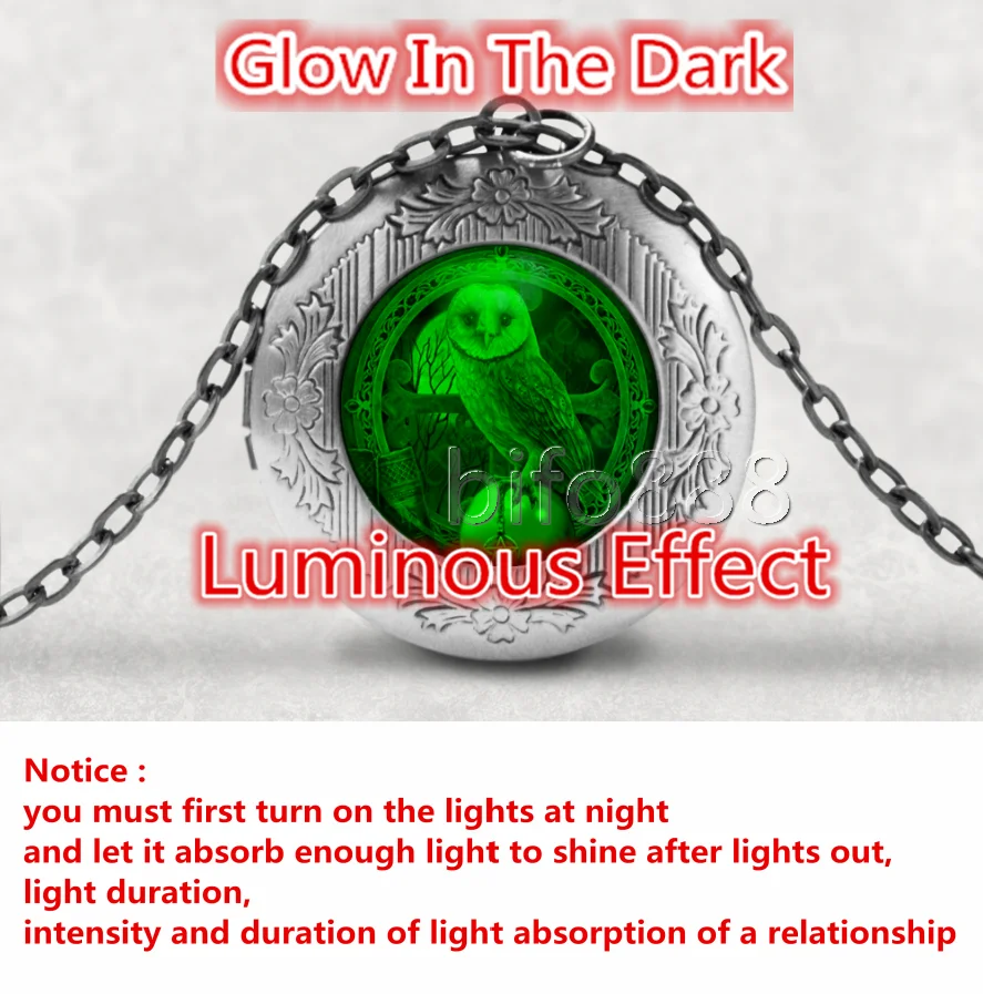 BIFOYOU Wiccan Сова Кабошон стекло ароматерапия фото медальон ожерелье Духи Подвеска