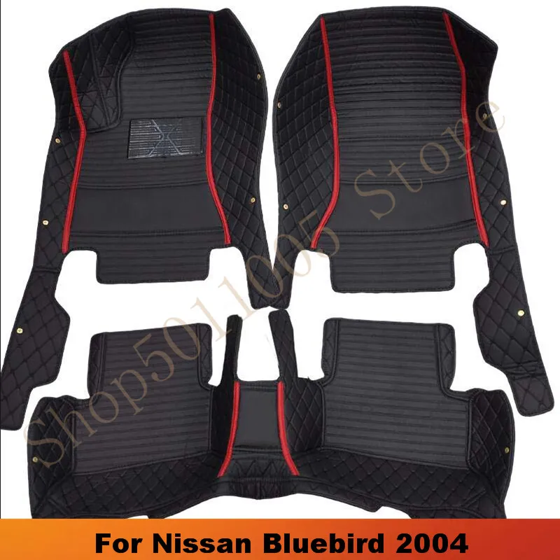 

Carpets Car Floor Mats For Nissan Bluebird 2004 Artificial Leather Accessories Custom Covers Auto Kits Protect Styling Rugs