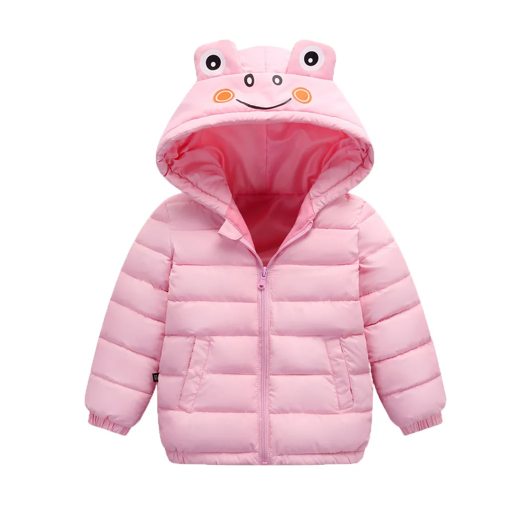 Детская зимняя куртка для маленьких мальчиков и девочек теплая толстая одежда с