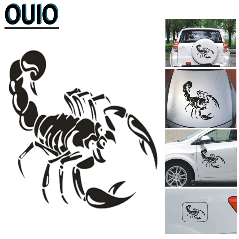 Новинка Светоотражающие 3D наклейки на автомобиль в виде скорпиона 30/58 см с
