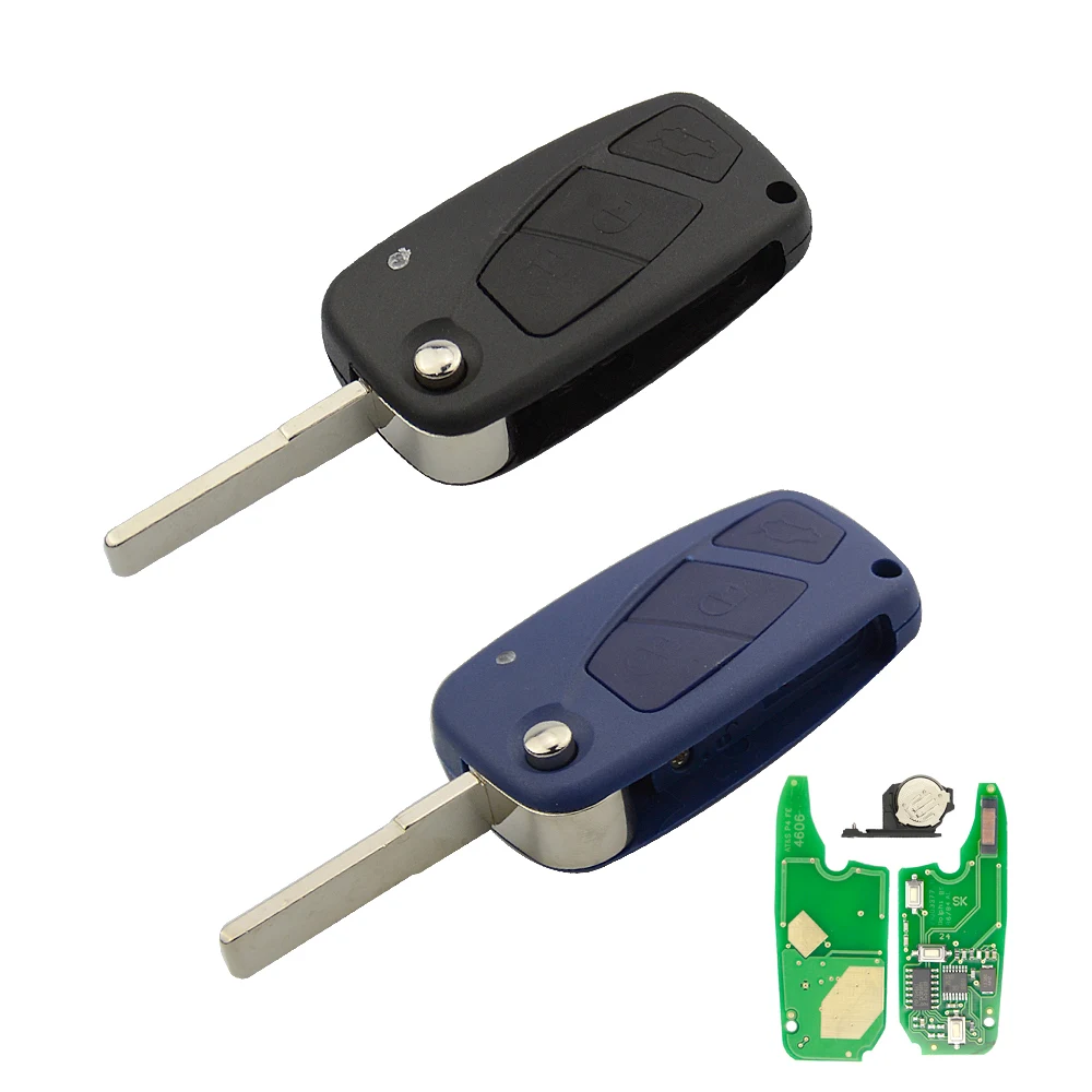 OkeyTech 433 МГц чип PCF7946 3 кнопки флип-устройство для Fiat Punto Ducato Stilo Panda сменный