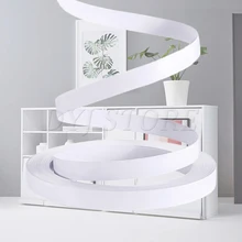 16/32feet White Furniture Veneer Edge Banding, PVC Veneer Roll with Hot Melt, Easy Application and Flexible