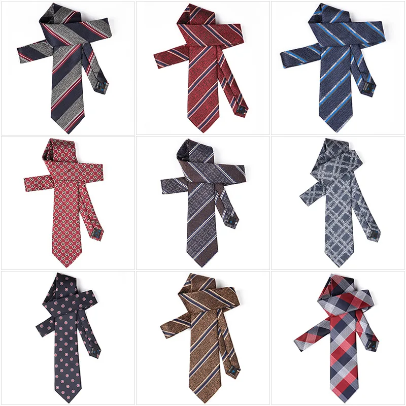

Men's Fashion Elegant Ties Adults Stripe 7.5cm Width Vintage Jacquard Necktie Accessories Shirts Wear Cravat Wedding Party Ties