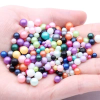 mixed sizes 3456mm 100pca no hole round pearls many matte colors available multi purpose diy jewelry decorations crafts