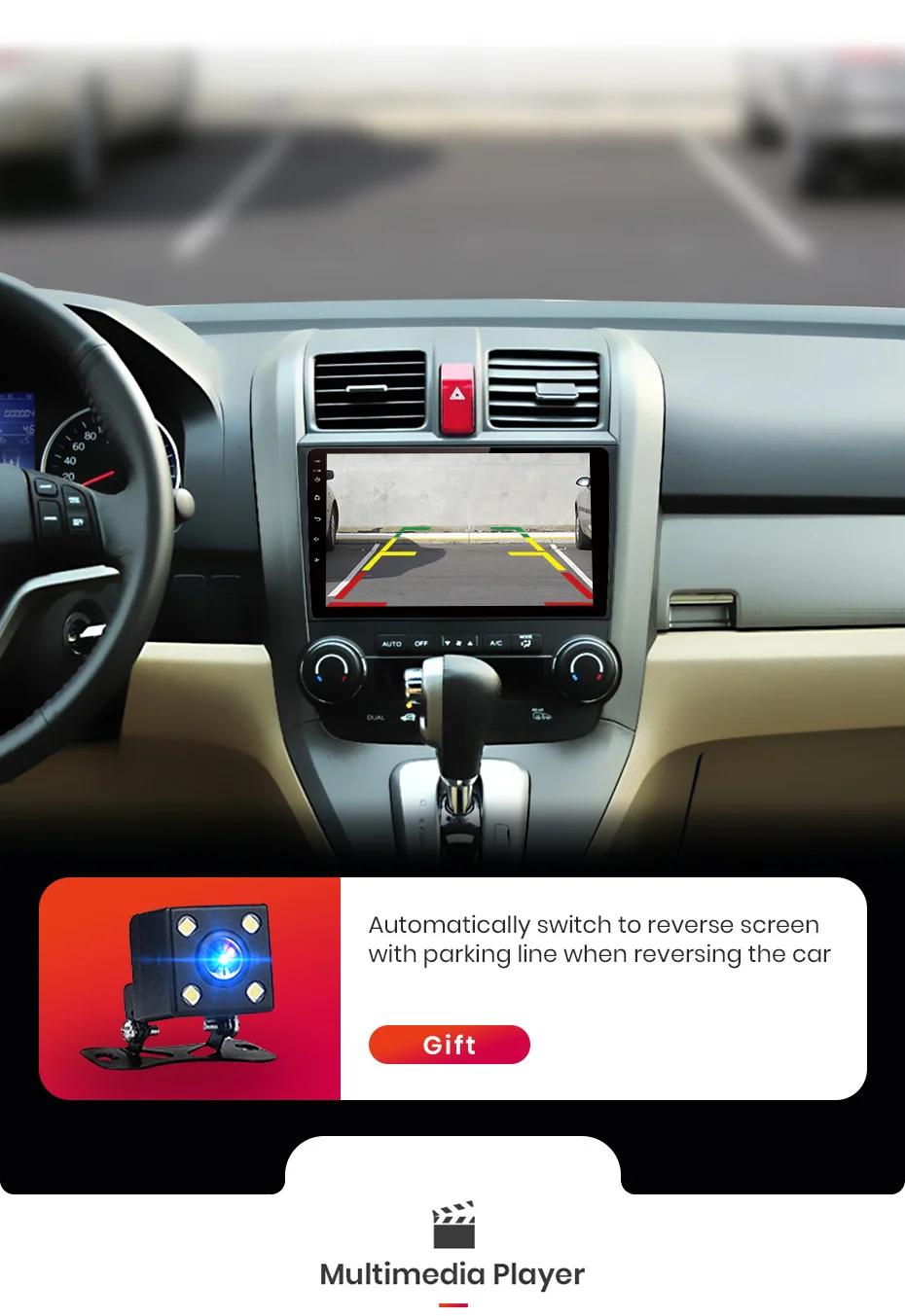 Junsun V1 pro 4G+ 64G CarPlay Android 9,0 DSP для Honda CRV 2006-2011 Автомобильный Радио Мультимедийный видео плеер gps RDS 2 din dvd