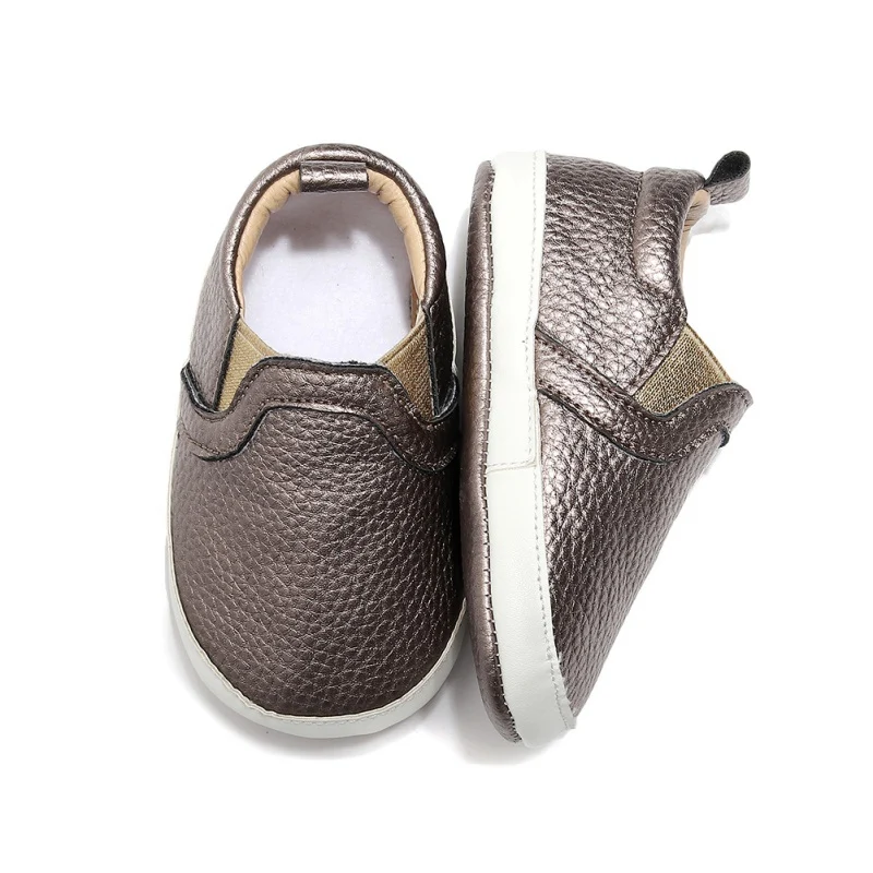 

Toddler Infant Baby Elastic Shoes Newborn Boys Girls Soft Soled Casual Crib Shoes Prewalker Solid PU Shoes 0-24M