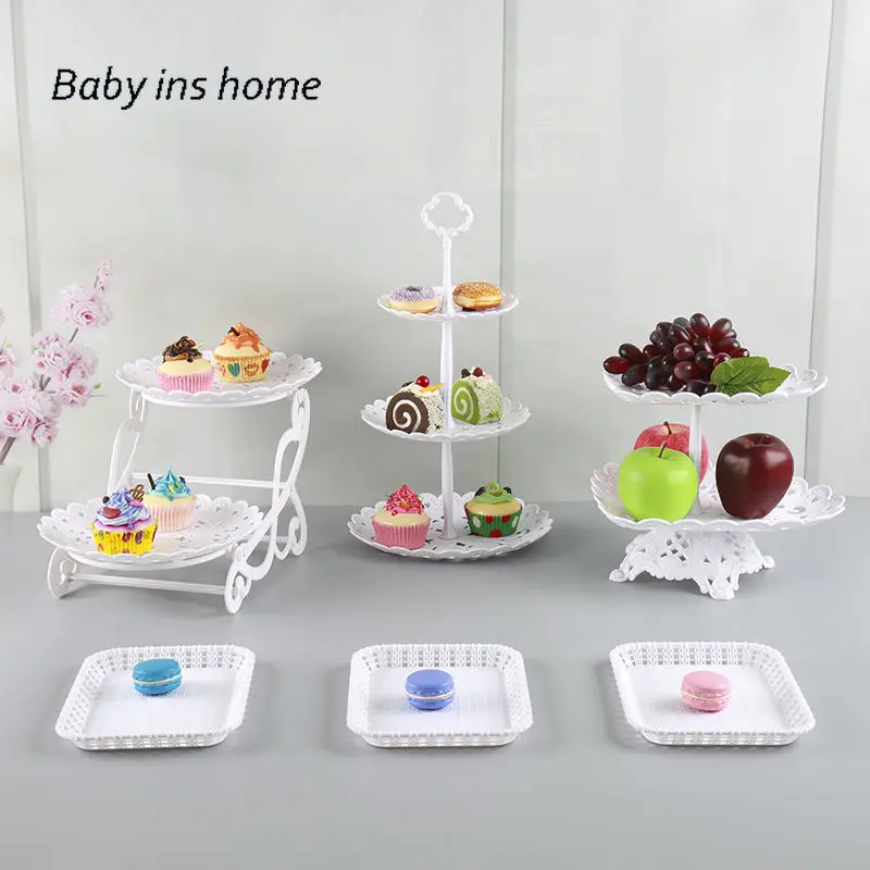 Европейский лоток для праздника вечеринки трехуровневая тарелка фруктов