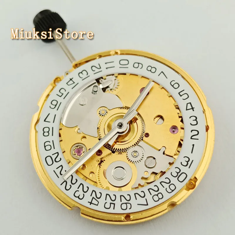 Часы наручные автоматические механические золотистые/серебристые с часовым