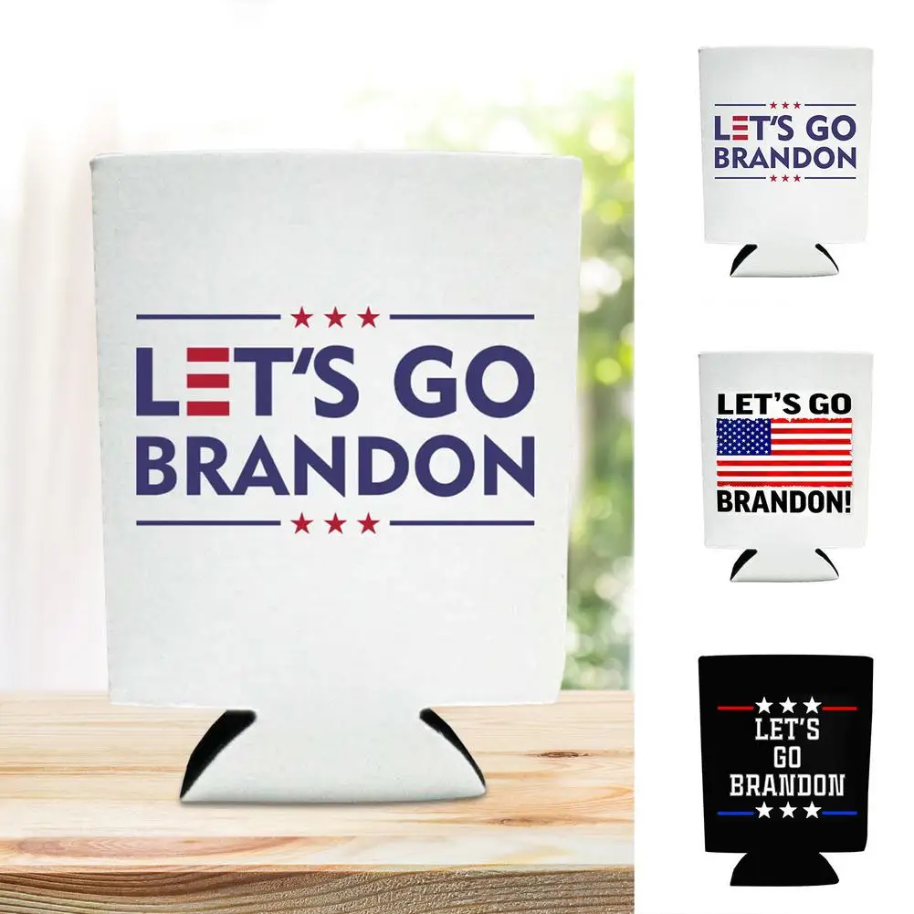 

Drop-proof Thermal Insulation Cola Can Cooler Let's Go Brandon Waterproof Rich Styles Unique Pattern Multiple Styles Durable