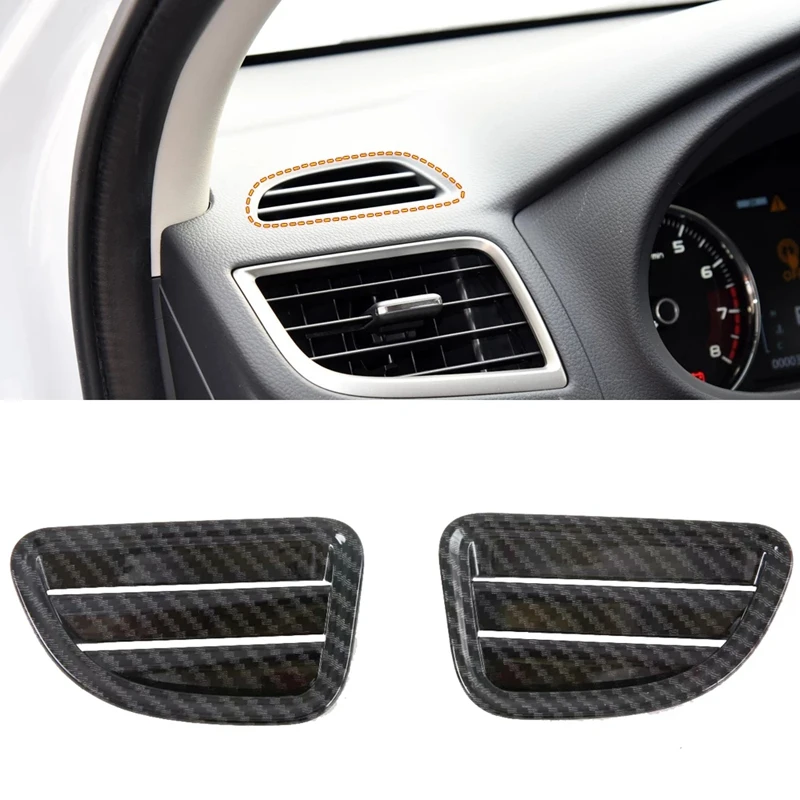 

2Pcs for Mitsubishi Pajero Sport Montero Shogun Sport 16-20 ABS Interior Front Upper Air Vent Outlet Cover Trim