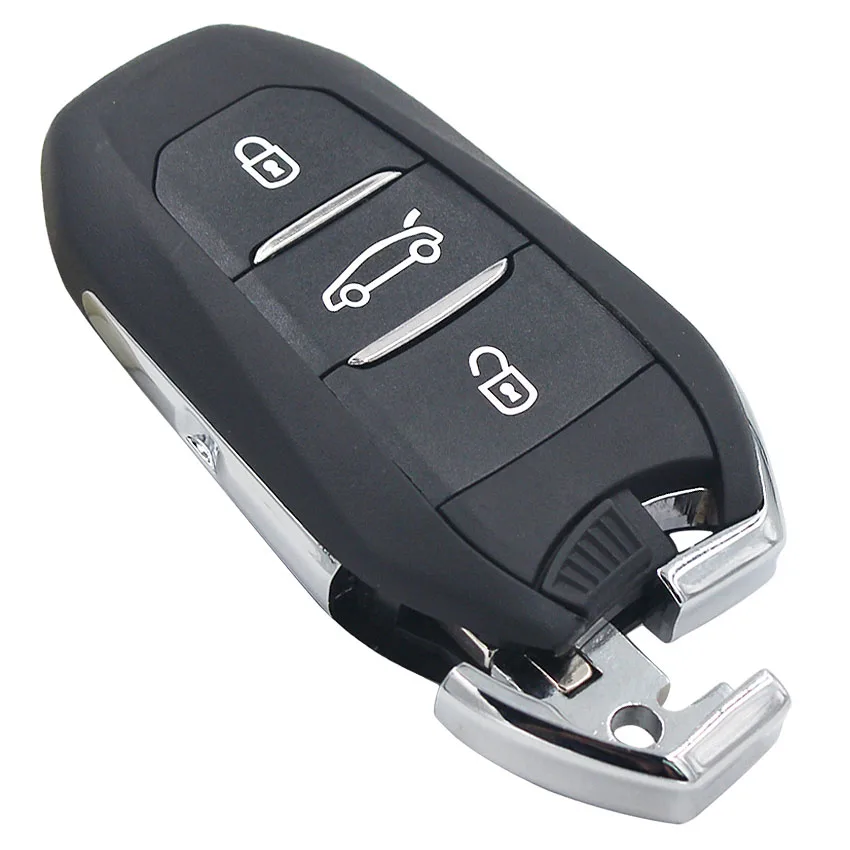 Keyless-go DS дистанционный смарт ключ-брелок 3 кнопки 433 МГц ID46(PCF7945) чип для peugeot 508 для Citroen C4 HU83 Blade с Goove