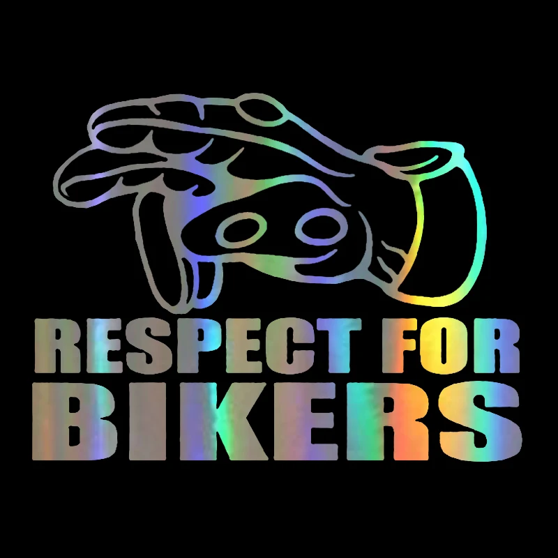 14x19 см Автомобильная наклейка s Respect for Bikers наклейка на Авто Виниловая забавная 3D наклейка s и Переводные картинки для автомобиля мотоцикла украшение для укладки