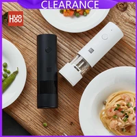 xiaomi youpin huohou electric grinder pepper seasonings spices grain mill salt shaker led light 5 modes kitchen cooking tool