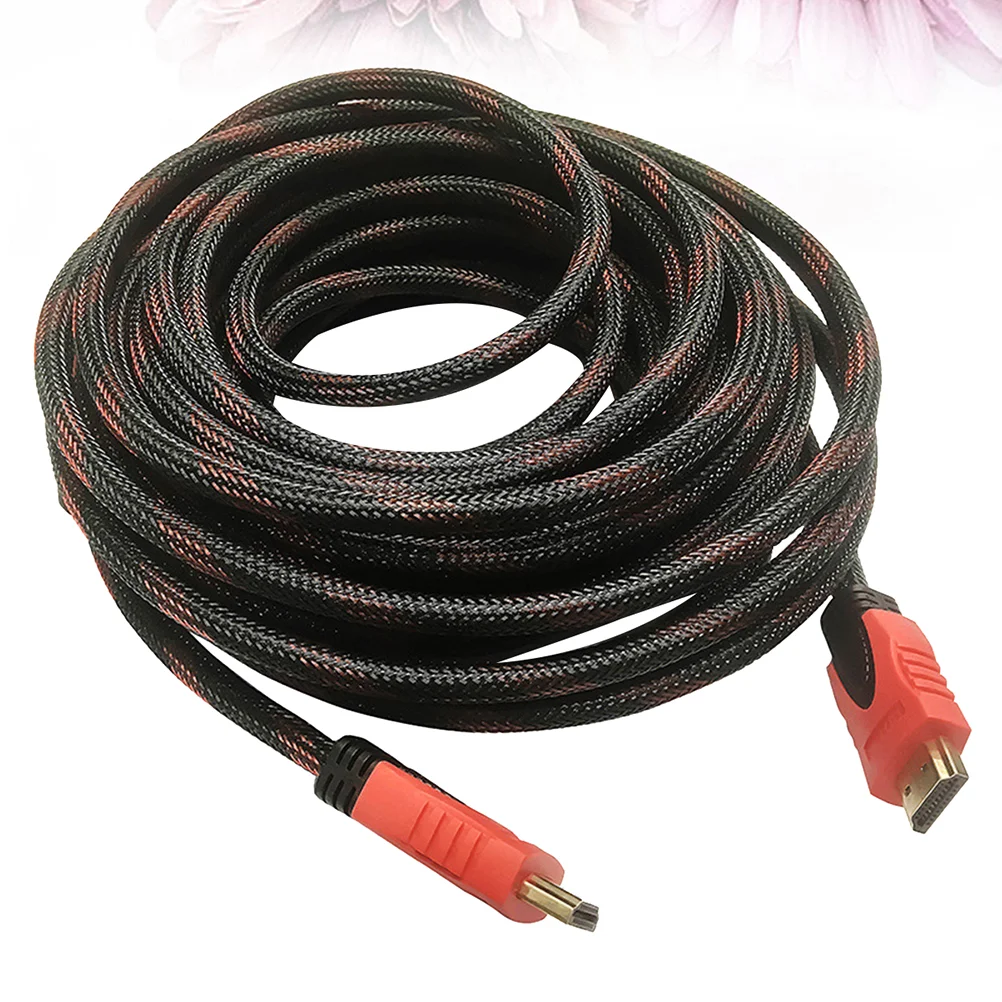 

15M Professional Patch Cord Durable Mobile Phone Screen Display Line TV Line Black