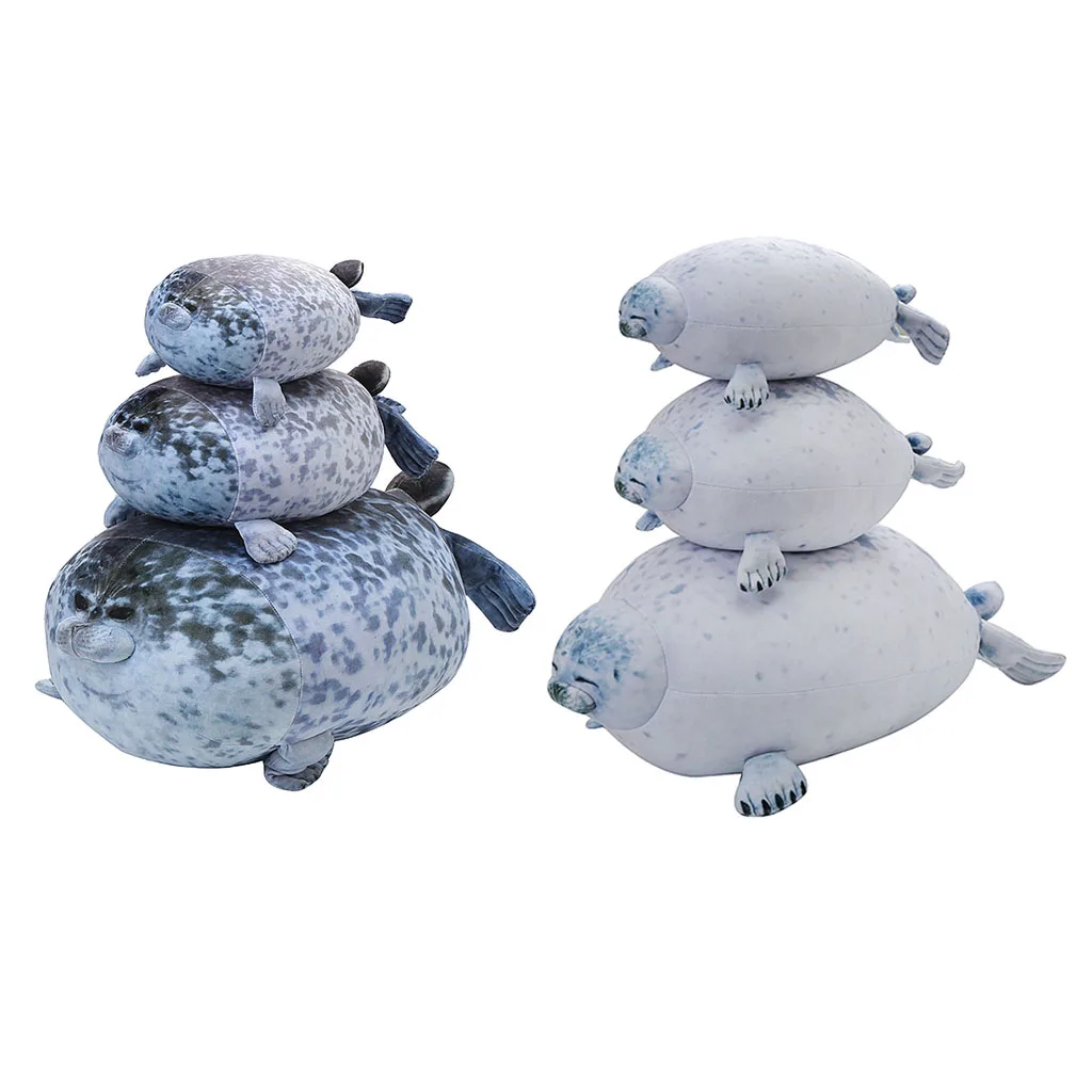 Подушка тюлень Плюшевые печать милые игрушки животных Печать на не сужающемся