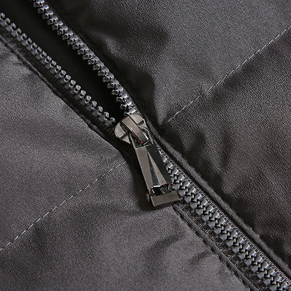 Жилет мужской повседневный на молнии теплая Толстая хлопковая безрукавка с