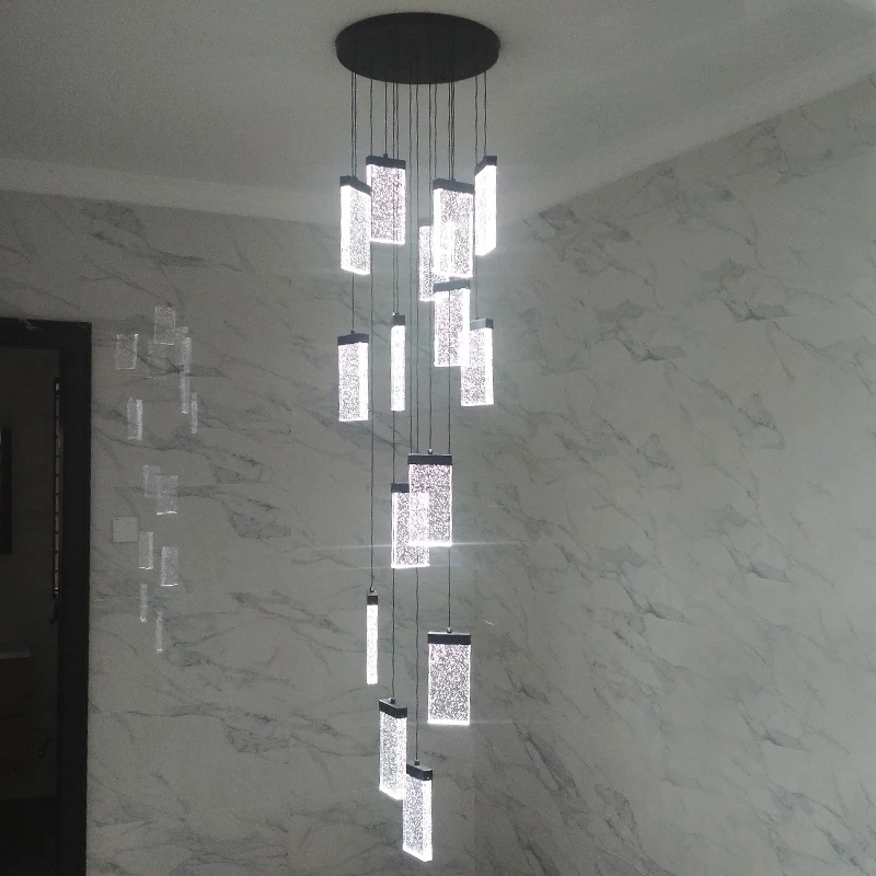 

Золотое креативное художественное ожерелье, хрустальная люстра, Хрустальный бисерный коридор, Подвесная лампа, люстра-лампа