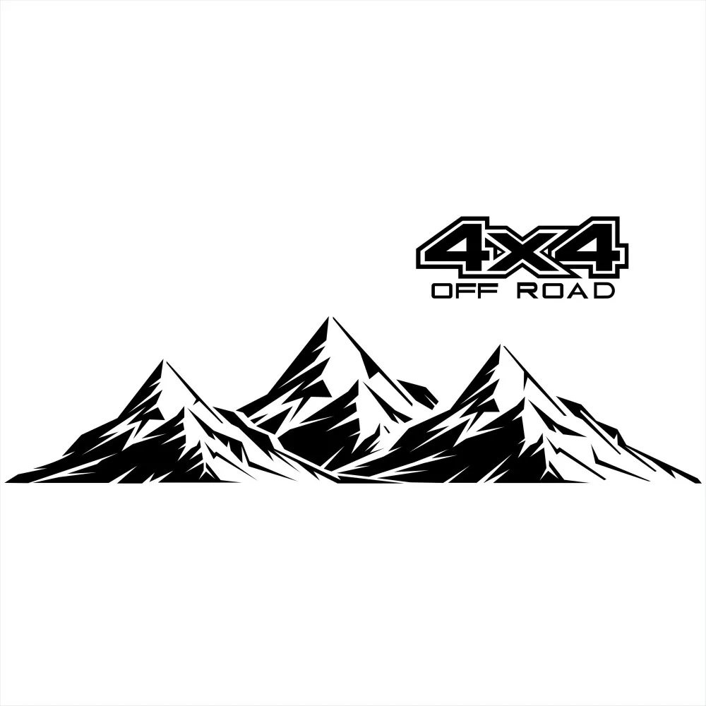 

Автомобильная виниловая наклейка 4X4 для боковой двери внедорожника, для Nissan NAVARA Mitsubishi L200 Triton, наклейка для заднего токарного станка пикапа, грузовика