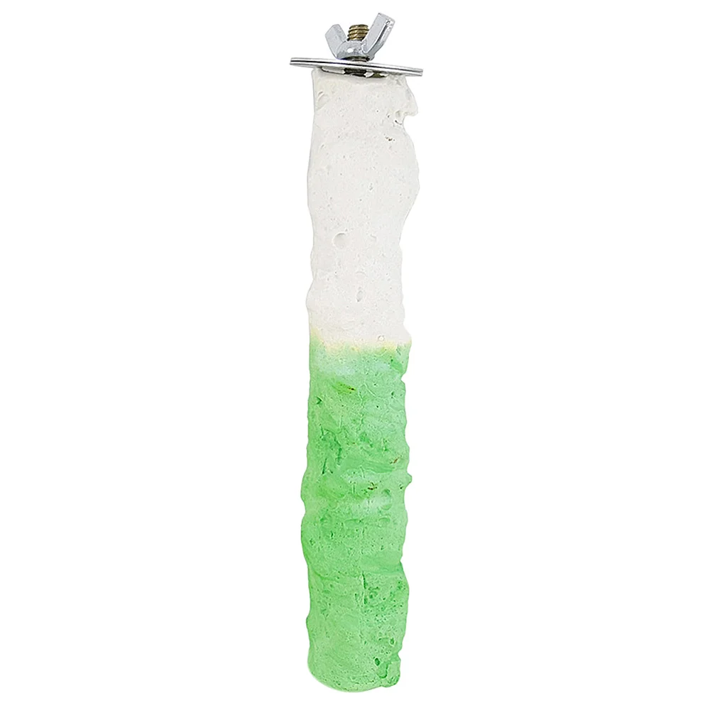 Parrot Standing Stick Bird Activity Toy Climbing Playing Stand Calcium Stone Bar (Random Color) | Дом и сад