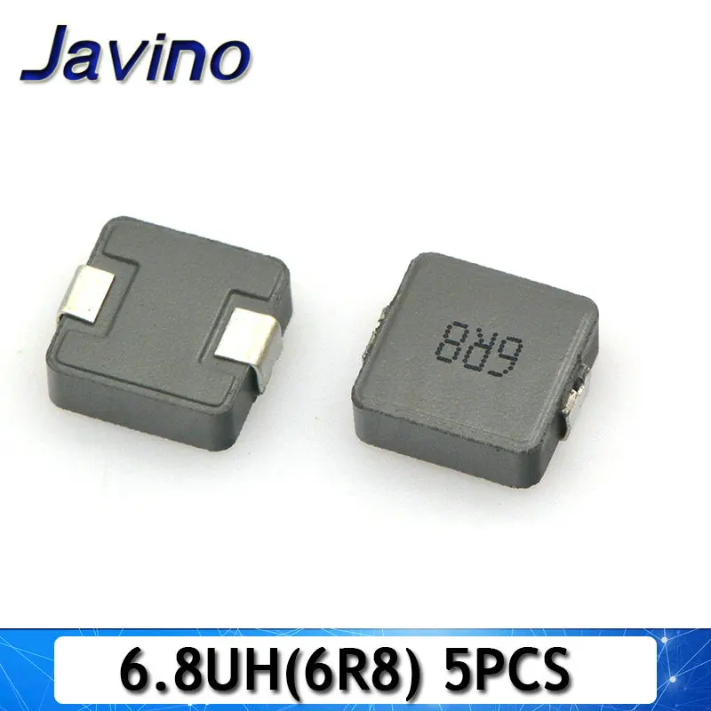 5 шт./лот SMD Мощность адаптера переменного тока 2.2uh 2R2 4.7uh 4R7 6.8uh 6R8 10uh 100 220uh 220 чип индуктор 1040 - Объем: 6.8UH(6R8)  5PCS