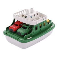 boat bath toys for toddlers with 4 cars toys inertial ocean transport ship model bath toys for toddlers 1 3