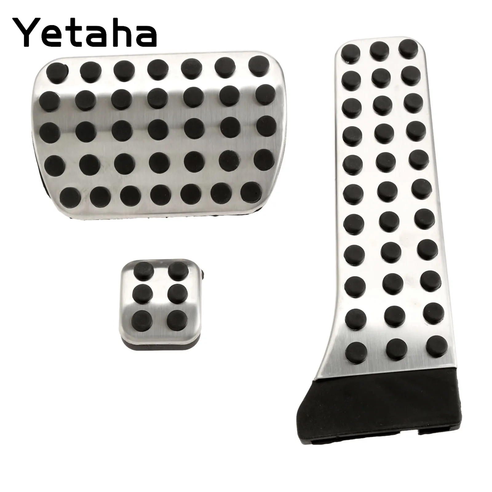 Топливные педали для стояночного тормоза Yetaha из нержавеющей стали нескользящая