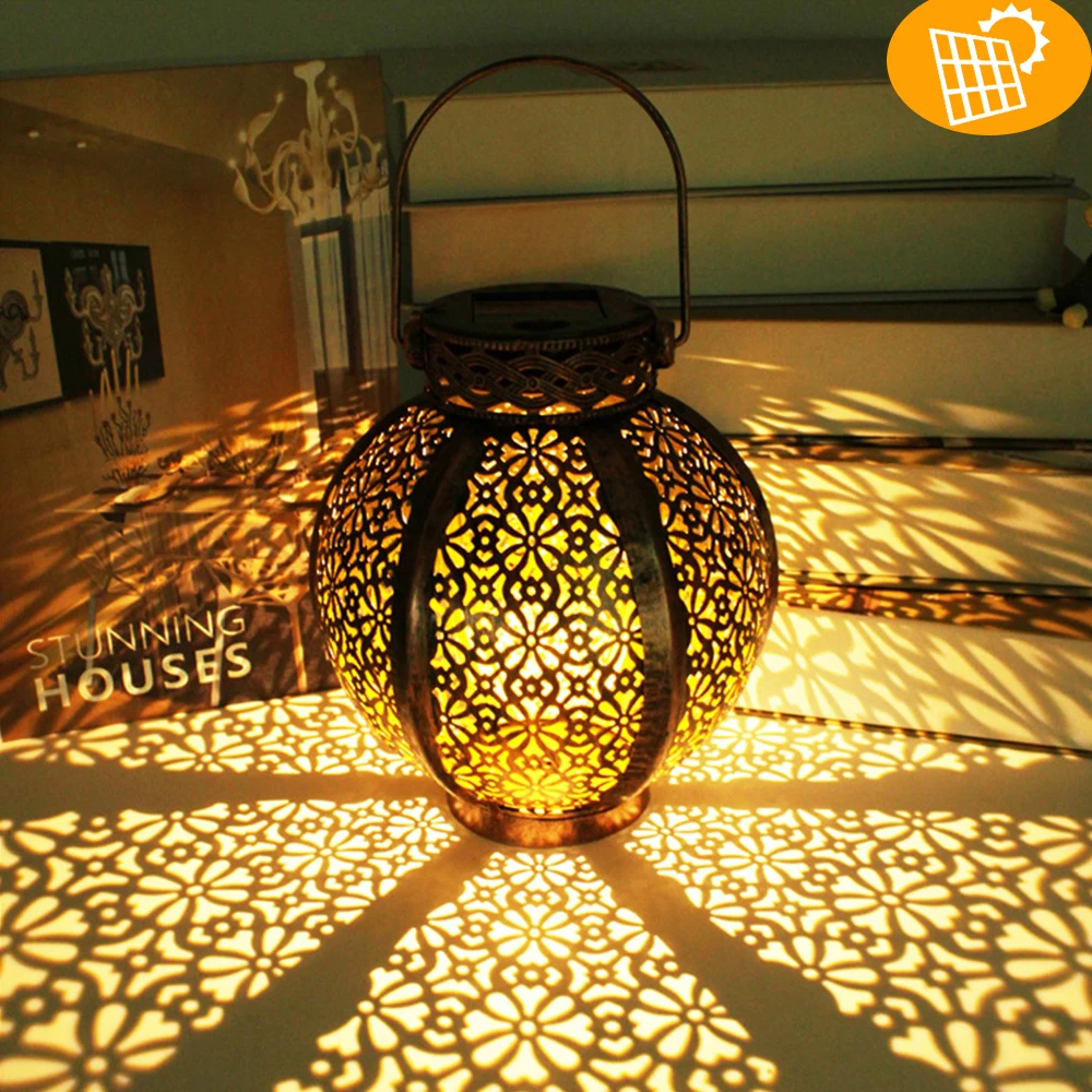 

Waterproof Solar Garden Light LED Lantern Hanging Outdoor Solar Lamp Sensitive Sensor Control Solar Powered Lamp Landscape Yard