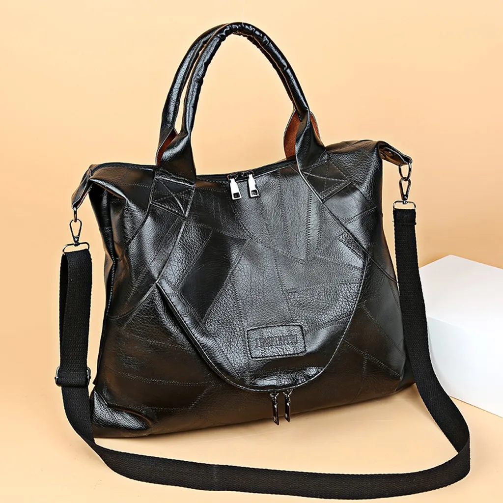 Модная женская сумка bolsa feminina однотонная вместительная кожаная дорожная для