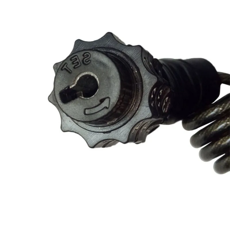 

Motorcycle Helmet Lock Cable Lock Thickened Steel Cable Tough Combination 3 Digit Password Anti-Theft Lock