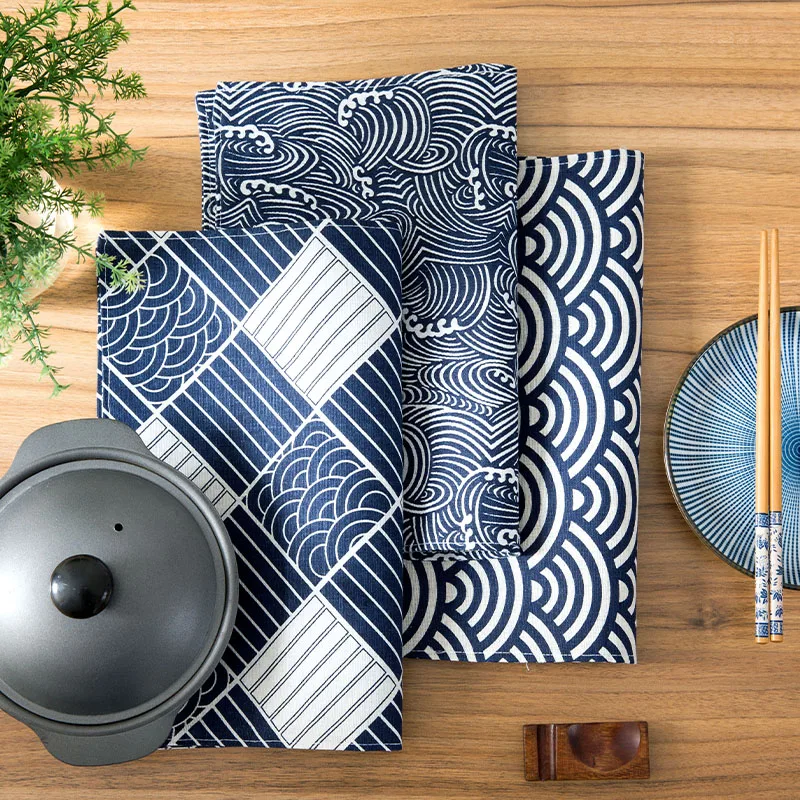 

Cotton Line Placemats for Dinning Table Totem Pattern Table Napkin Dish Bowl Mats Drink Cup Coaster Insulated Hot pad Spoon Rest
