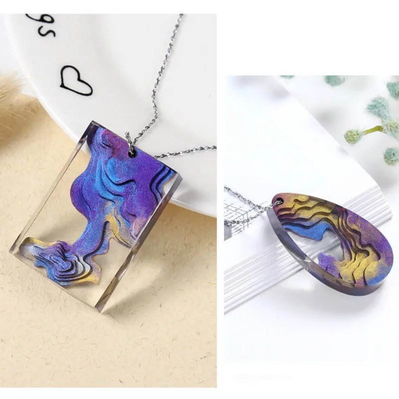 Женское Ожерелье с эпоксидной смолой | Дом и сад