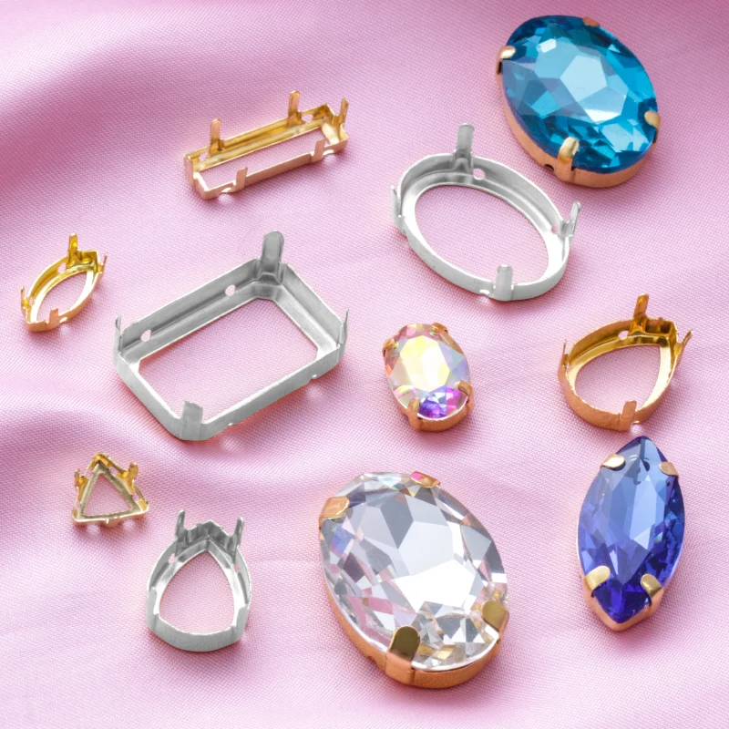 Astrobox новые аксессуары для шитья гнездо золотой коготь Пришивание стразы