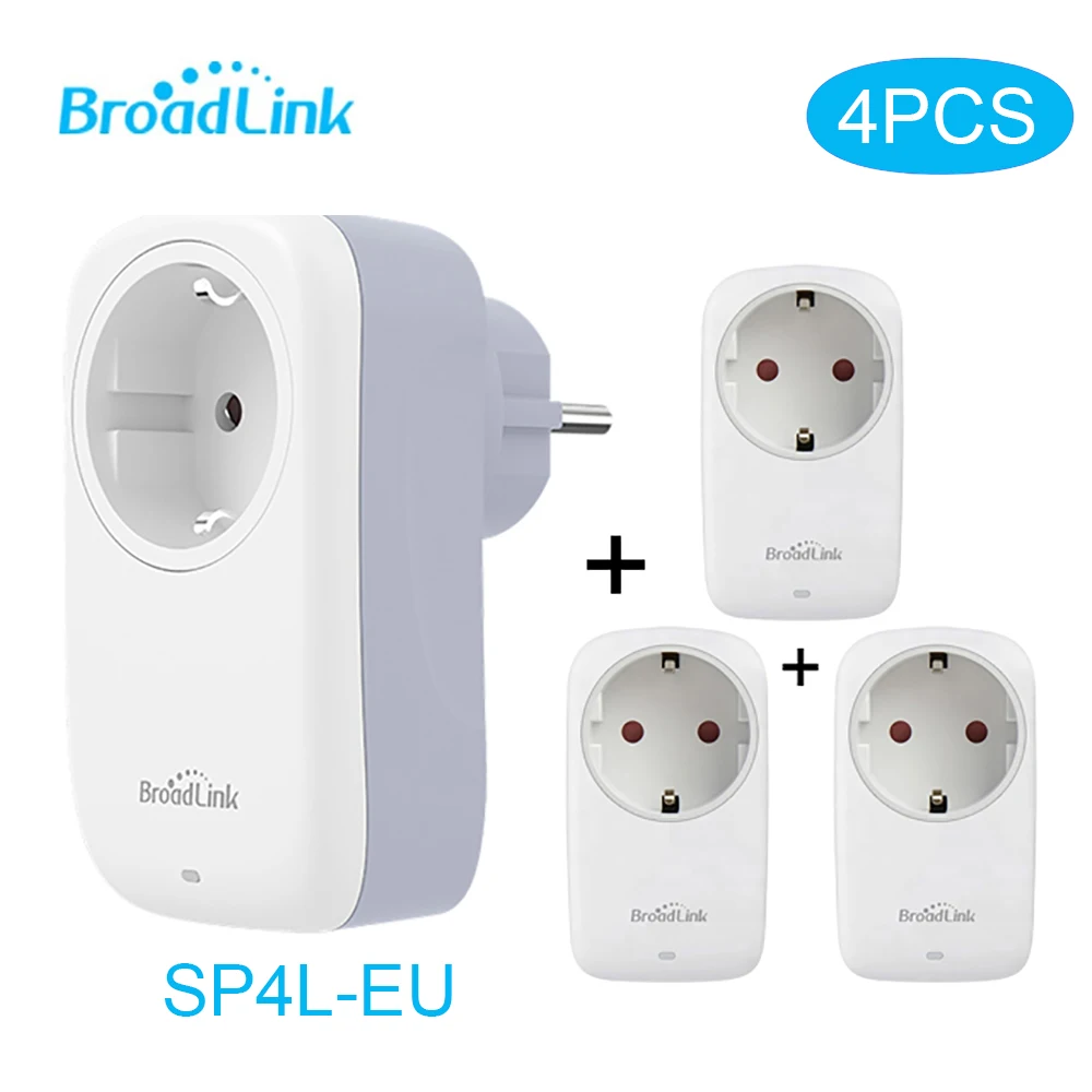 4 шт./лот промоакция BroadLink SP4L европейская вилка Wi-Fi 16 А электрическая розетка с