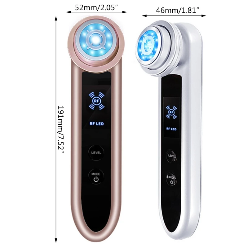 

RF Radio Frenquency Facial Massager LED Light Skin Rejuvenation Beauty Device X7YB