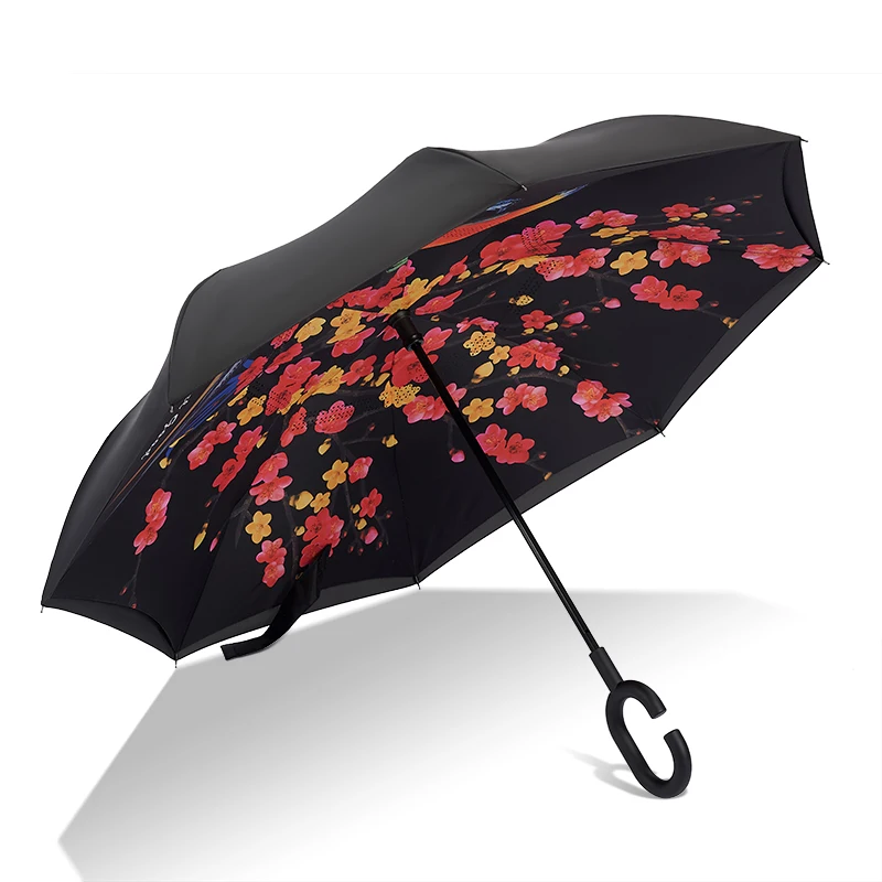 

Зонт с реверберацией, ветрозащитный двойной автоматический складной зонт, подарок, зонт от солнца, декоративный зонт