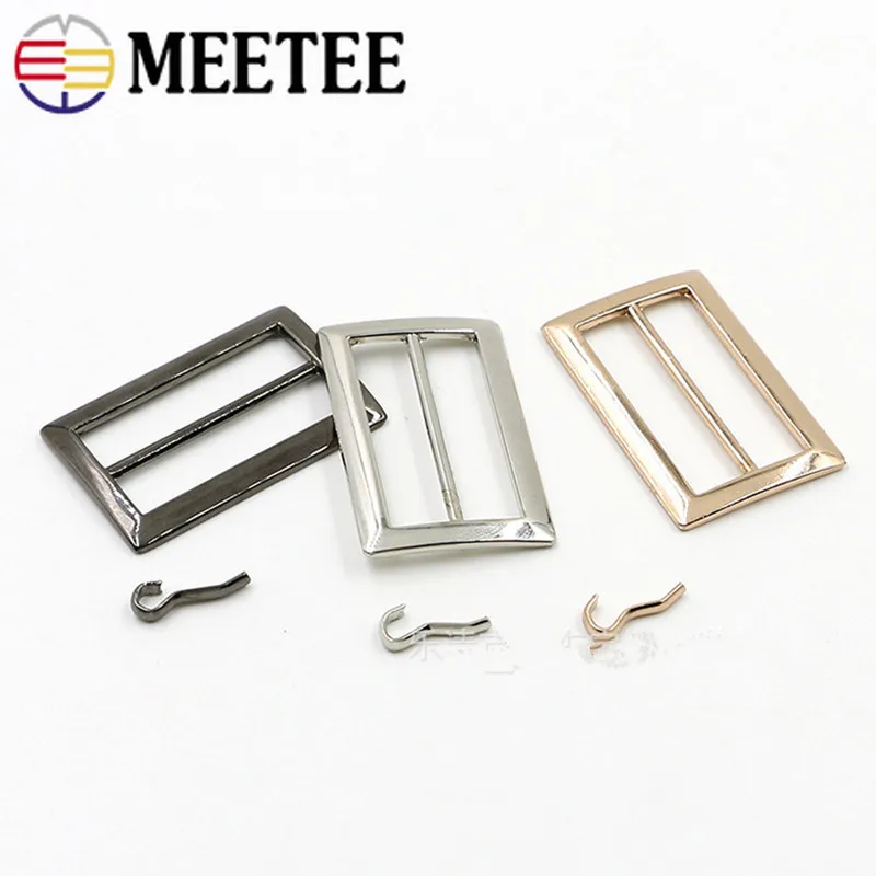10 шт. Meeteee 20/25/30/35/40/45/50 мм квадратная металлическая обувь сумка ремень