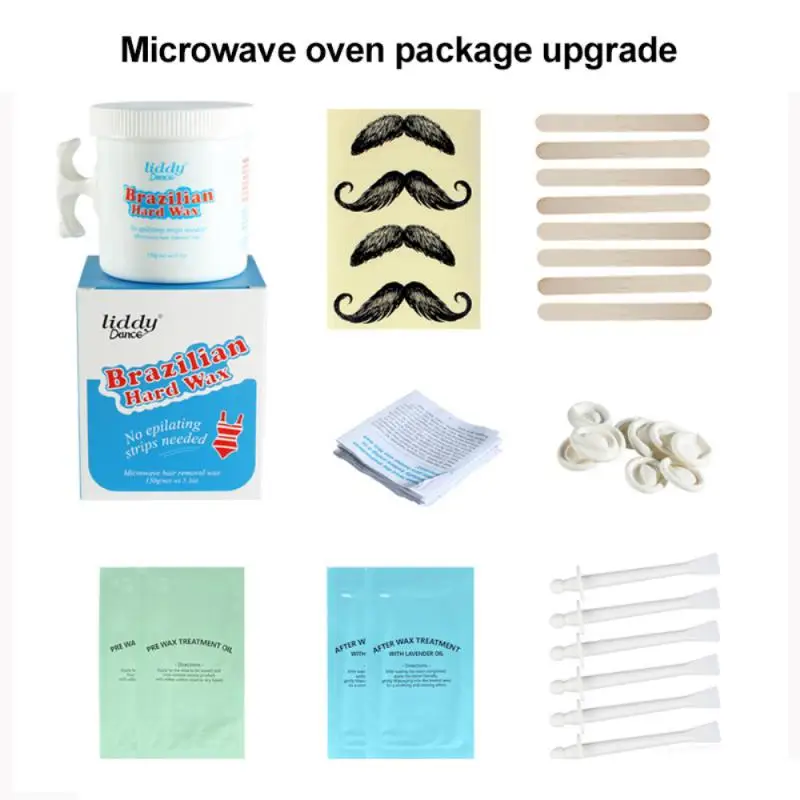 Безбумажный твердый воск крем для удаления волос без полосок микроволновый