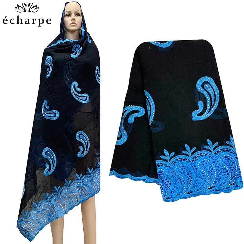 

Economic Cotton Scarf ! African Women Scarf Muslim Embroidery Hijab Scarf Size 200*100cm middle size Scarf for shawls EC924