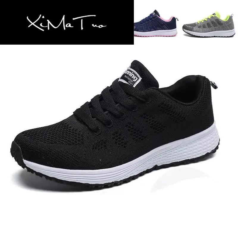 Женские кроссовки Белые на платформе Женская обувь Повседневная Tenis Feminino Zapatos de