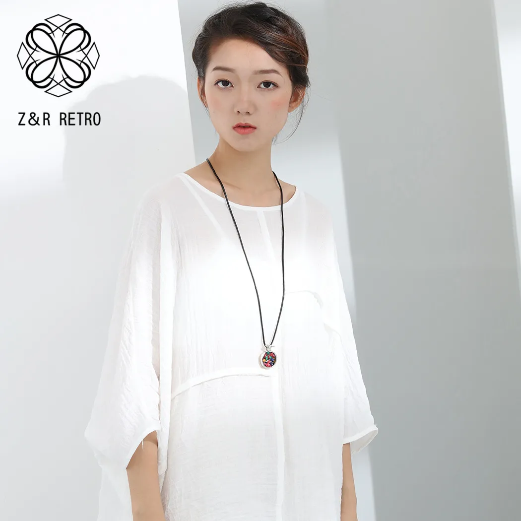 2021 винтажные цветные коралловые камни длинные Подвески ожерелье ювелирные