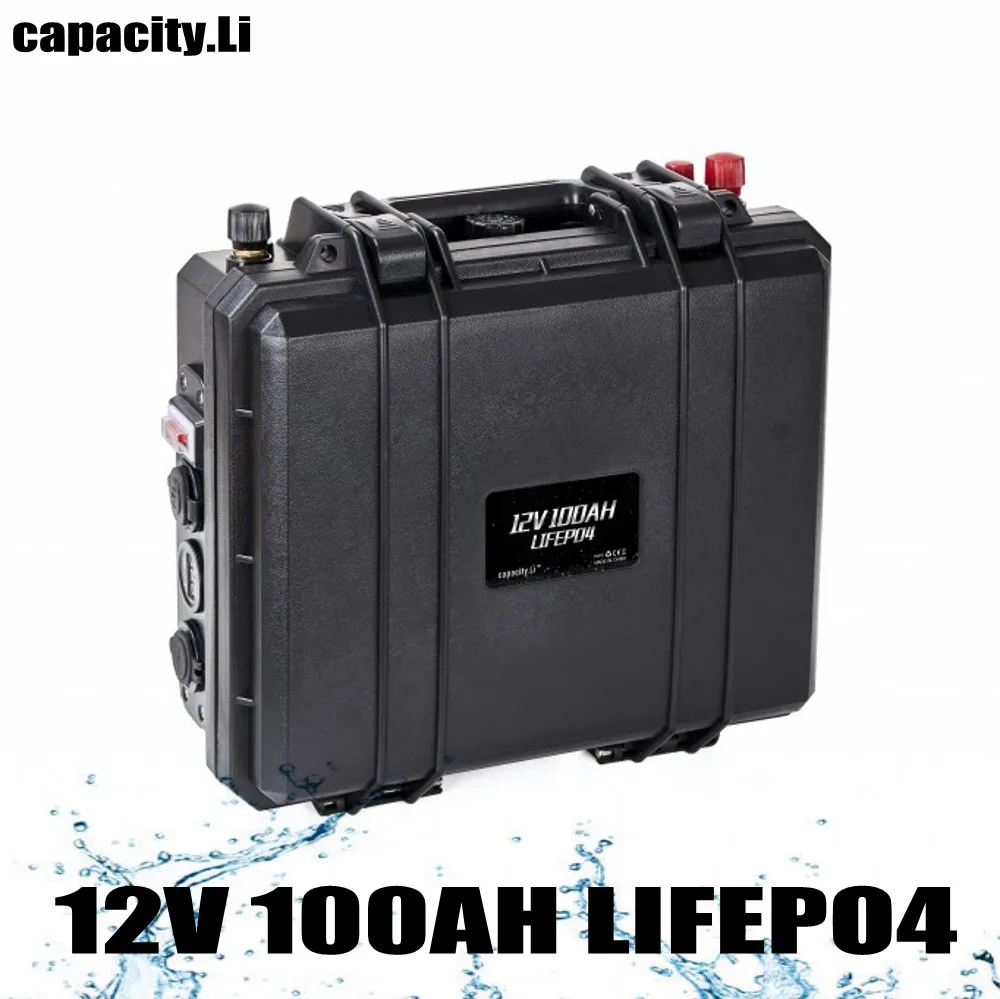 12V lifepo4 100AH перезаряжаемый аккумулятор для лодочный мотор и солнечной батареей