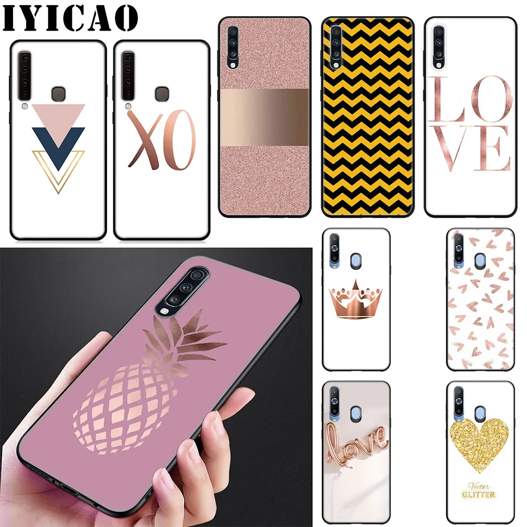 IYICAO любящее сердце ананас мягкий силиконовый чехол для телефона samsung J6 A9 A8 A7 A6