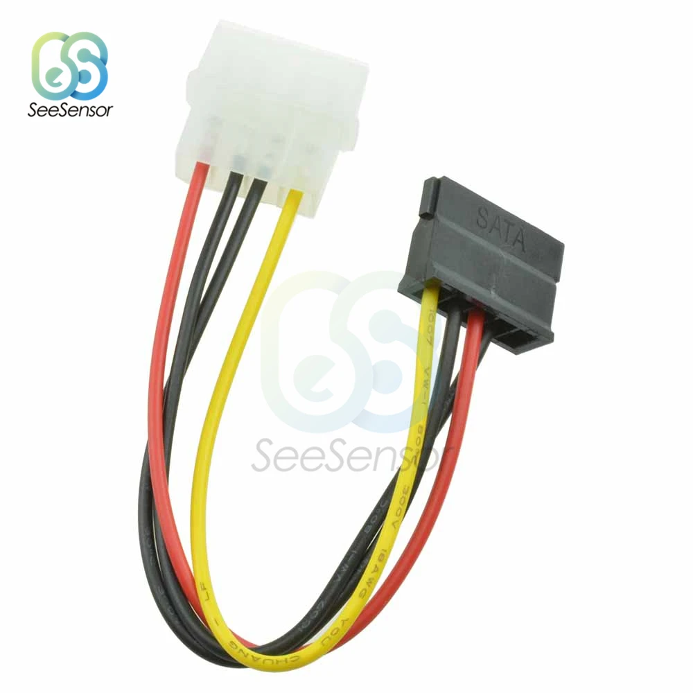 Кабель адаптера питания IDE Serial ATA SATA для жесткого диска 4 контактный кабель Molex 15