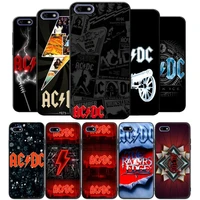 music band acdc phone case for oppo r9s r11 plus r17 r15 pro realme c3 2 3 5 6 pro cover founds
