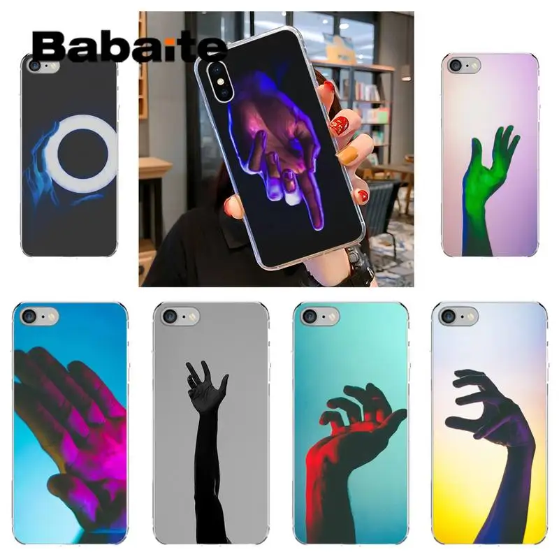 

Babaite Hands Under Neon Lights Phone Case coque cover for iPhone 12 8 7 6 6S Plus X XS MAX 5 5S SE XR 11 12 11pro promax shell