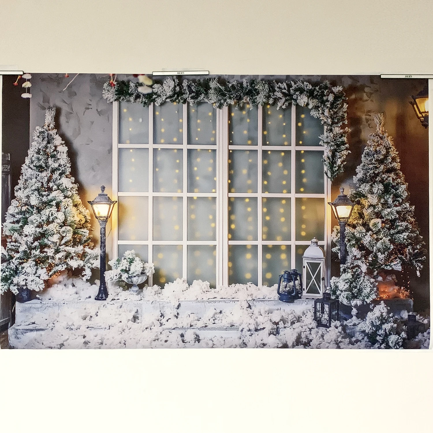 

Seekpro Backdrop for photography Merry Christmas Window Child Birthday Party Background Decorations Baby Shower Banner Backdrop