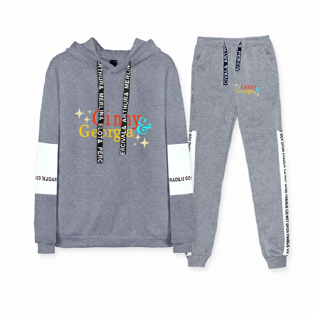 

Ginny & Georgia Hoodie Unisex Tracksuit Two Piece Set Hoodie+Sweatpants Women Men's Sets Harajuku Streetwear Clothes Plus Size