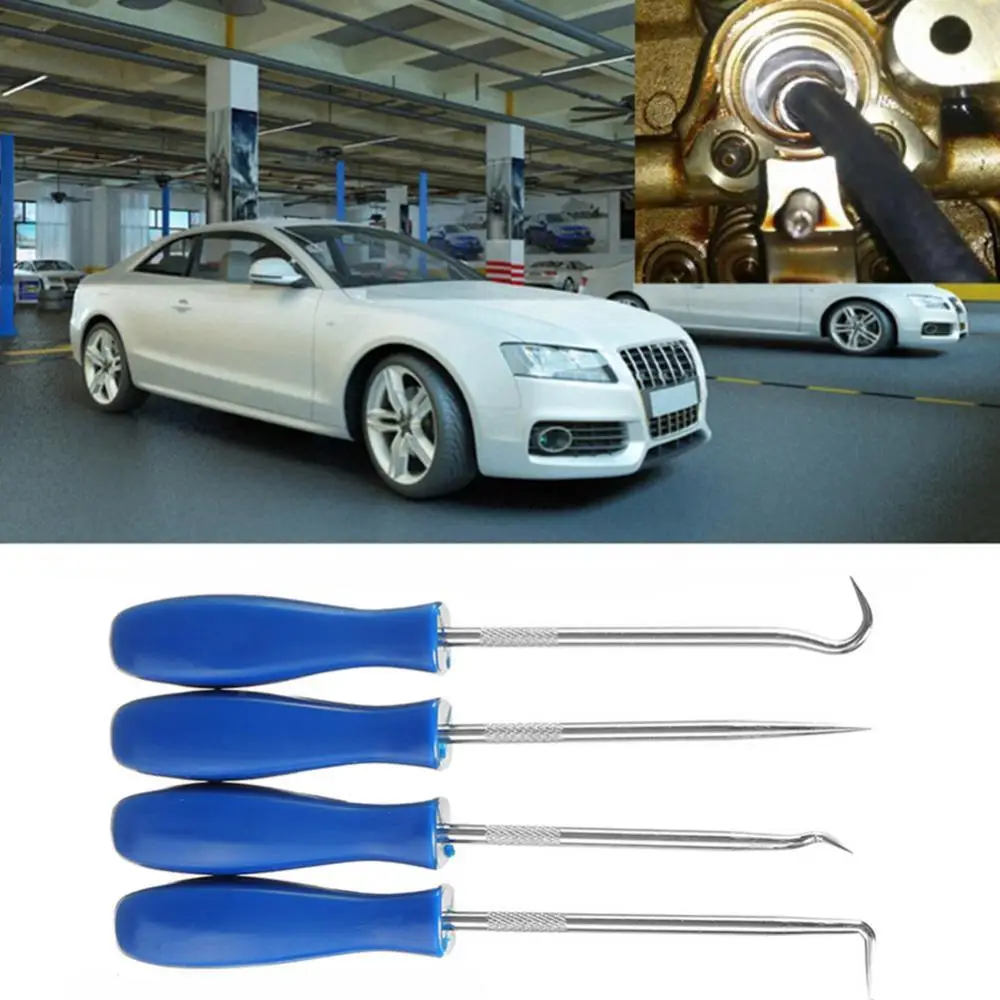 

40% Dropshipping!! 4Pcs/Set Car Vehicle Pick Hook Set Gasket Scraper O Ring Seal Removal Puller